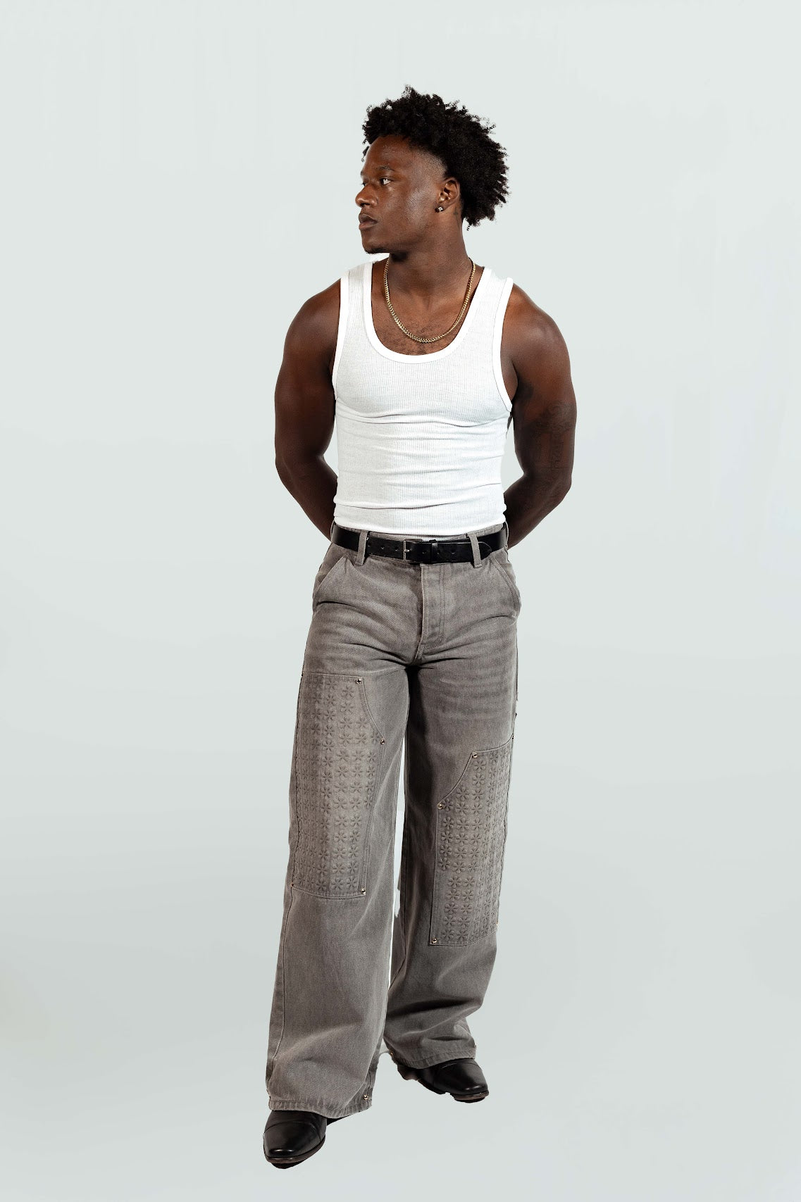 Embossed Carpenter Denim