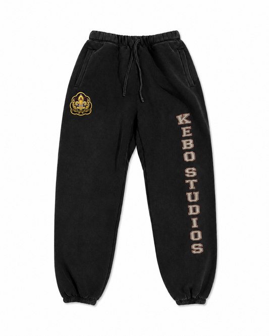Black Varsity Sweats