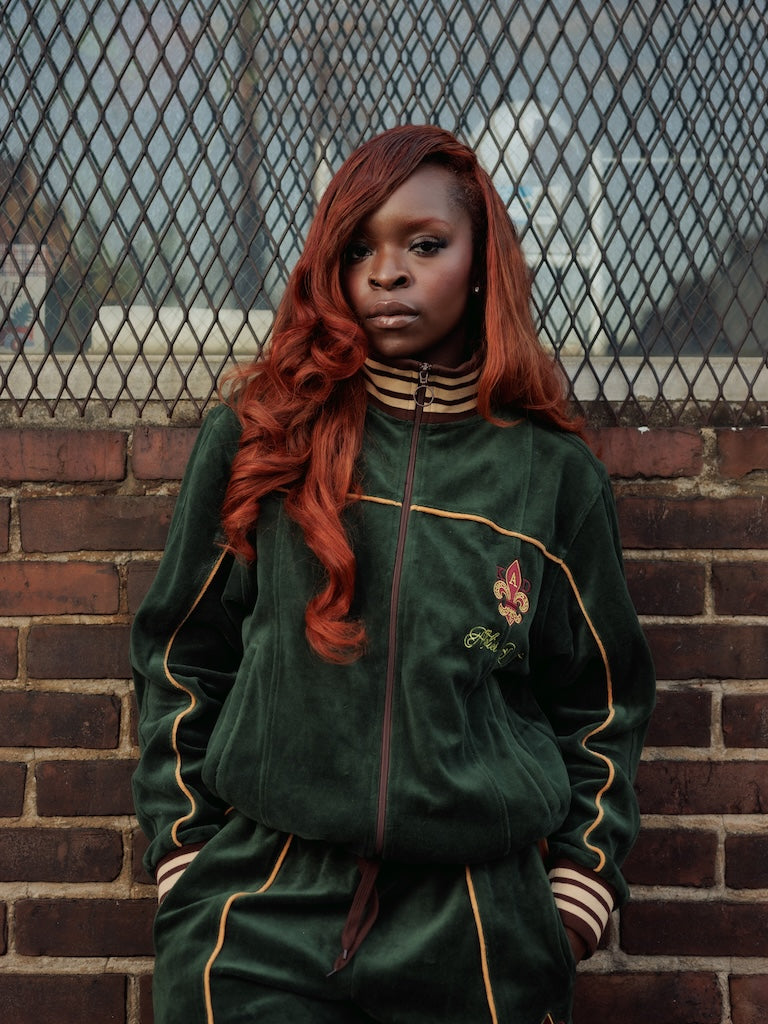 DAY-DATE VELOUR TRACK JACKET