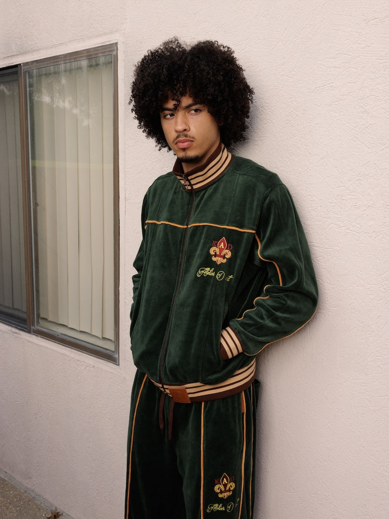 DAY-DATE VELOUR TRACK JACKET